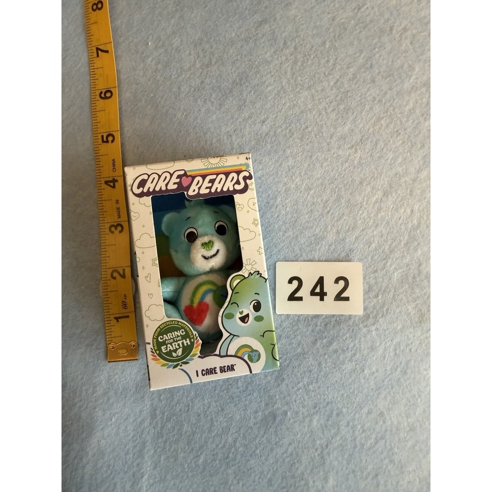 Basic Fun Care Bears I Care Bear Mini Plush Bear Boxed Blue/White/Green 2022